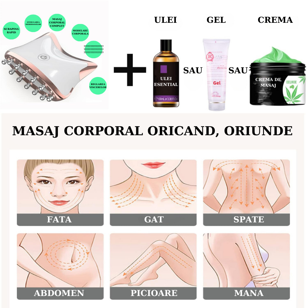 Aparat Multifunctional pentru Scraping si Masaj