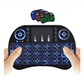 Mini Tastatura cu touchpad Wireless 2.4G, Conectivitate prin Bluetooth USB, 7 Culori rainbow Iluminare RGB, Compatibila cu Smart TV, Calculator, Android, Tableta sau Telefon