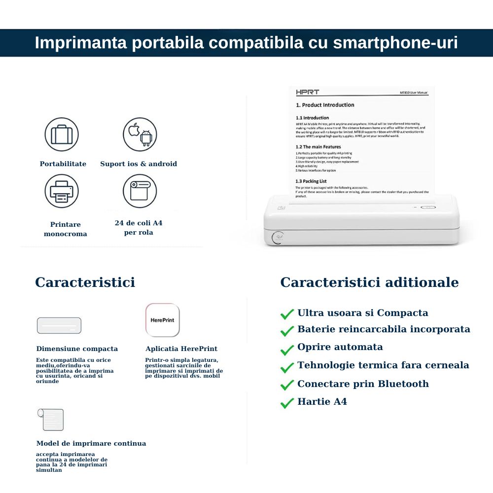 Imprimanta Termica Ultra Usoara